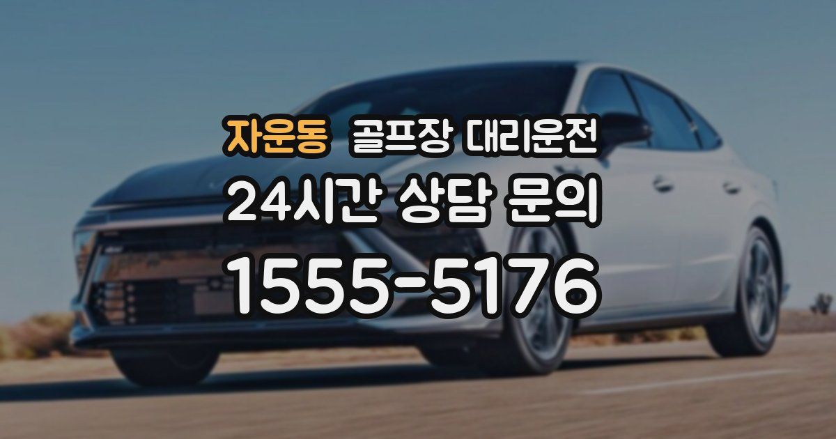 골프장 대리운전 서비스