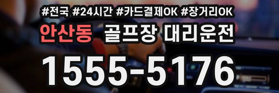 안산동 골프장 대리운전