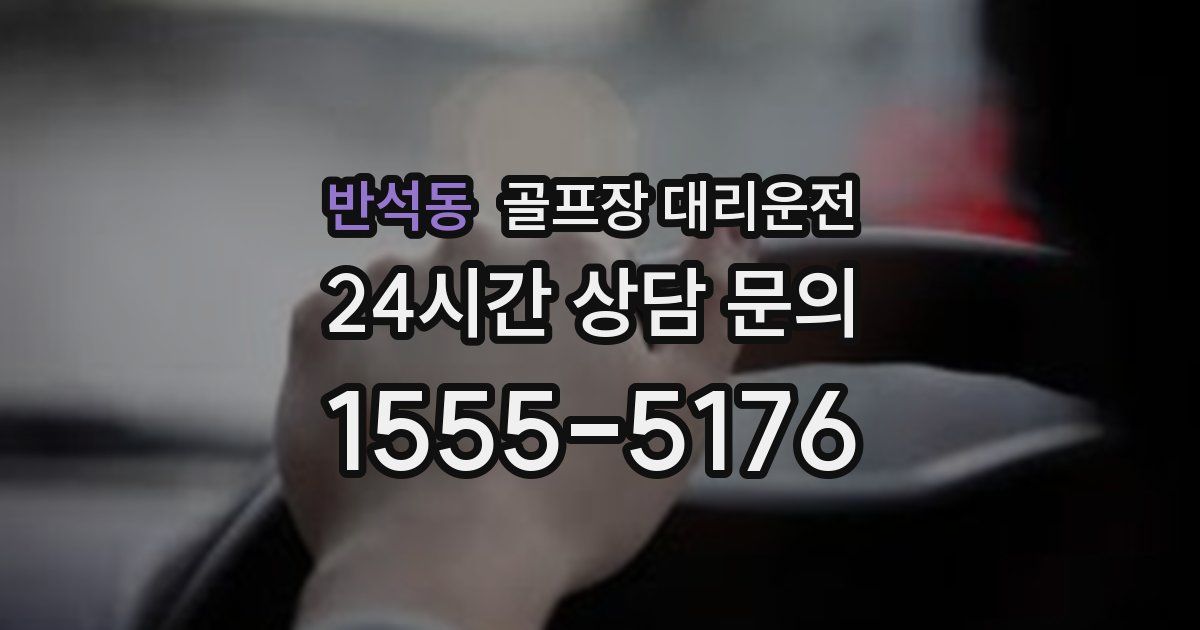 골프장 대리운전 서비스