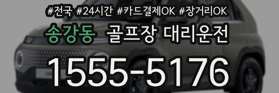 송강동 골프장 대리운전