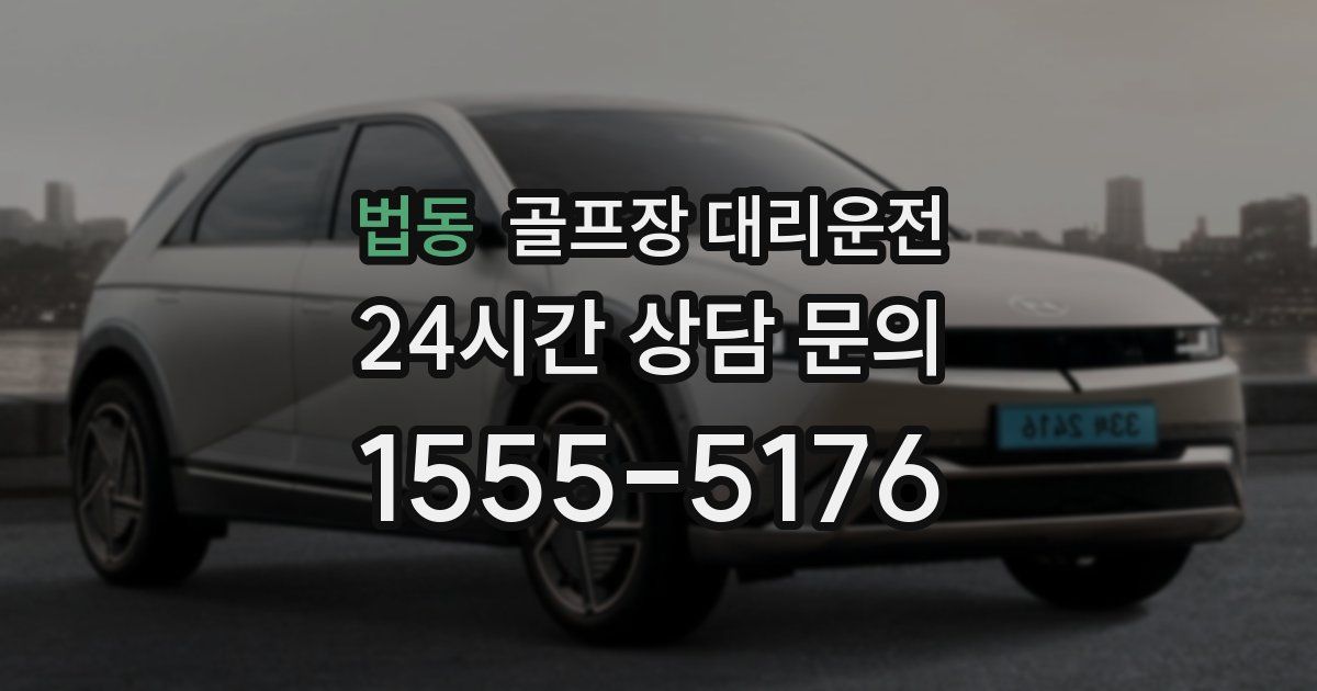 골프장 대리운전 서비스