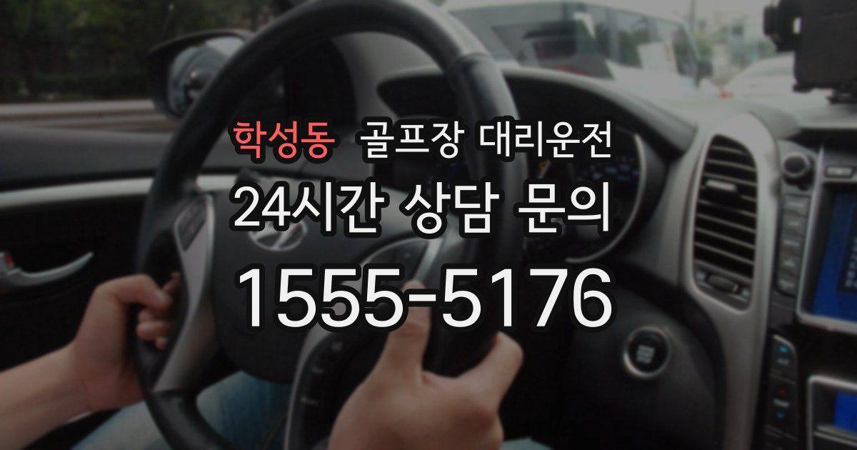 골프장 대리운전 서비스