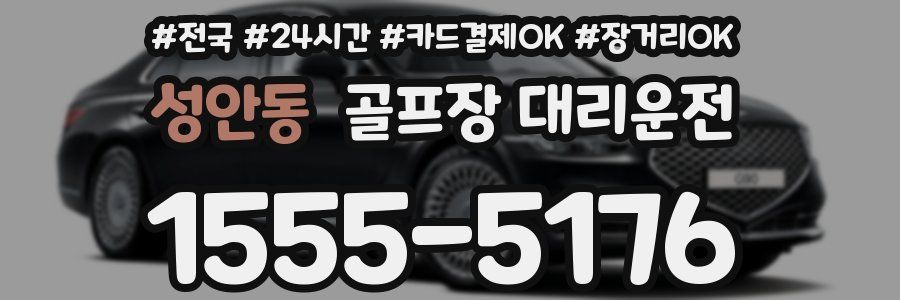 성안동 골프장 대리운전