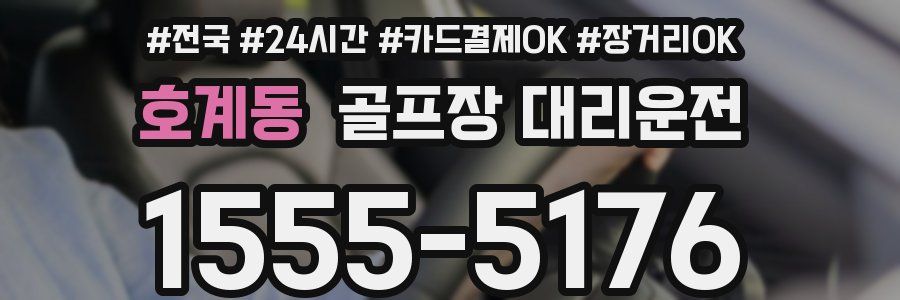 호계동 골프장 대리운전