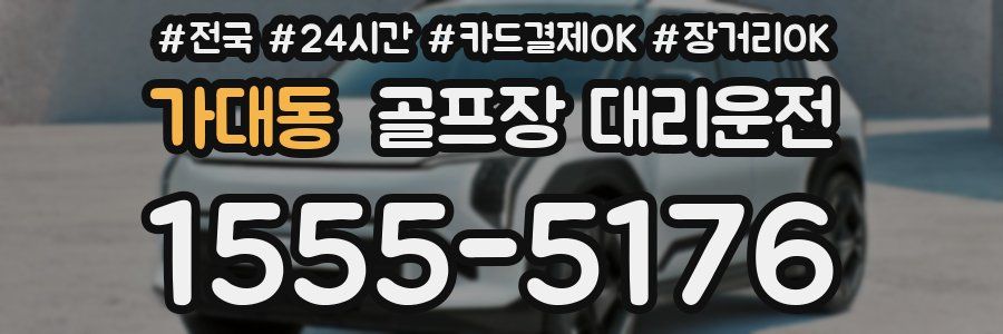 가대동 골프장 대리운전