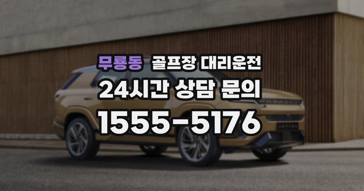 골프장 대리운전 서비스