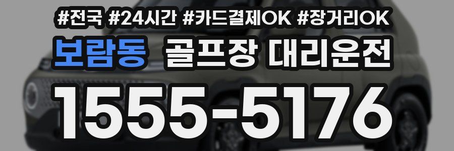 보람동 골프장 대리운전