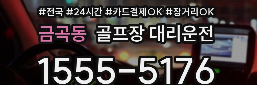 금곡동 골프장 대리운전