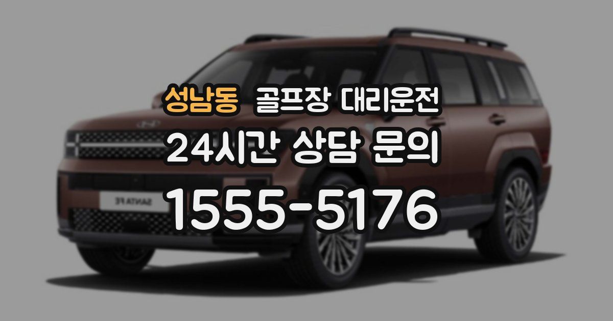 골프장 대리운전 서비스