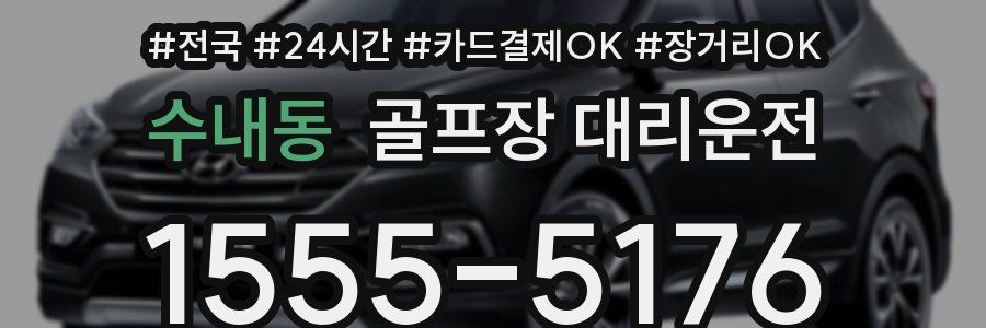 수내동 골프장 대리운전