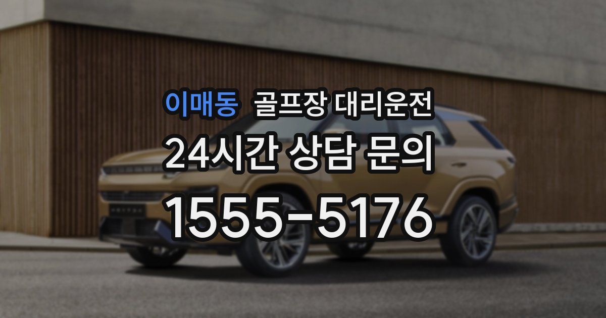 골프장 대리운전 서비스