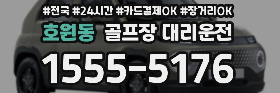 호원동 골프장 대리운전