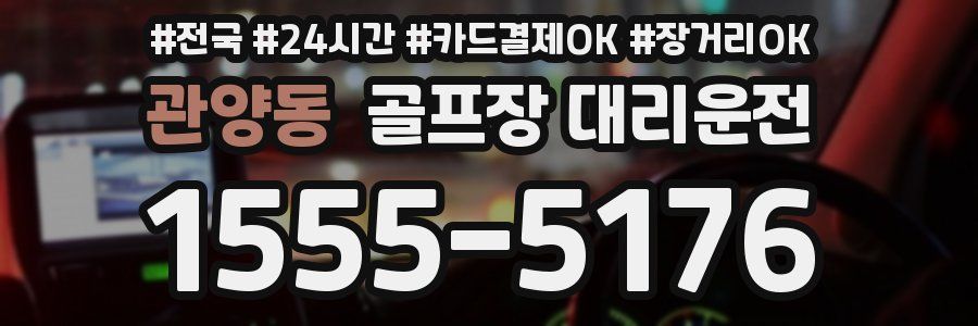 관양동 골프장 대리운전
