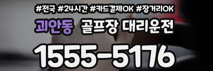 괴안동 골프장 대리운전