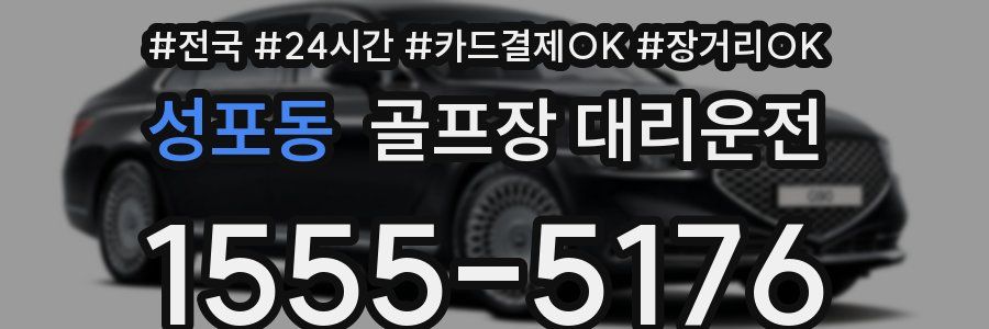 성포동 골프장 대리운전