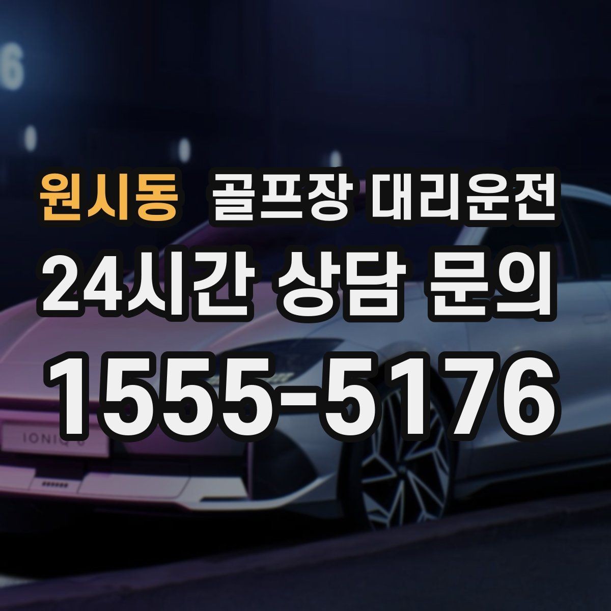 원시동 골프장 대리운전 드라이빙 레인지부터 본 코스까지 한 줄로