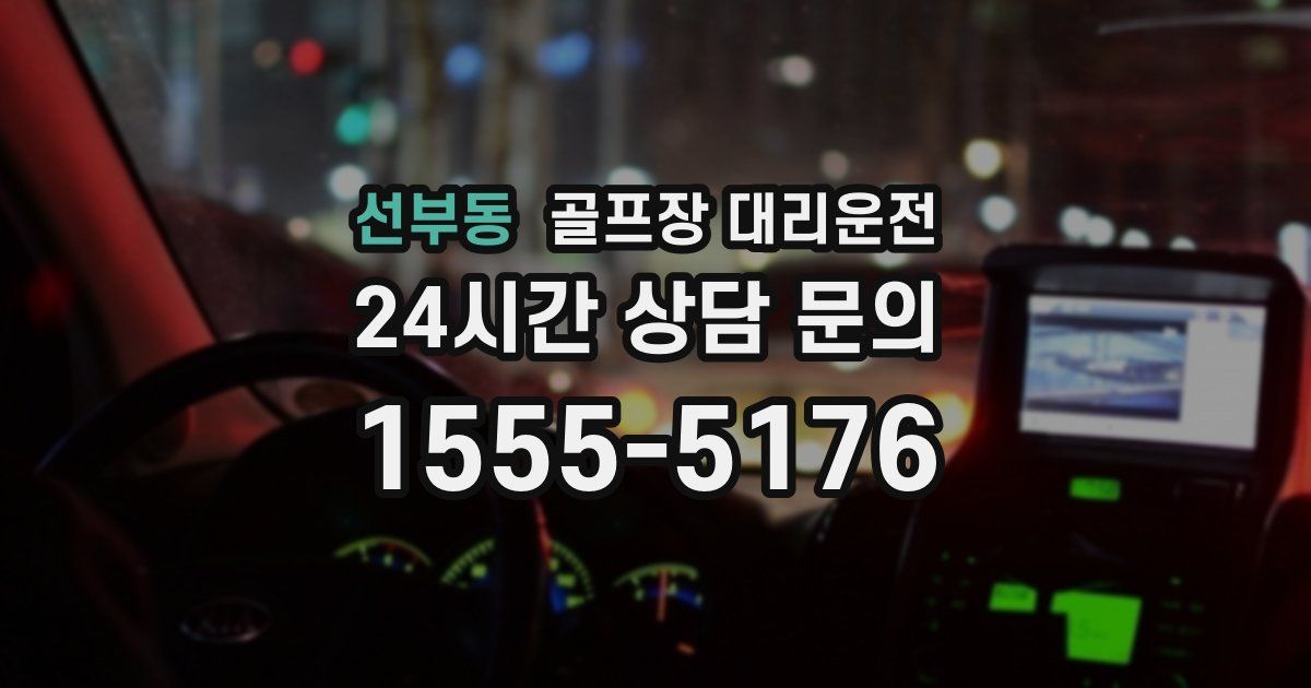 골프장 대리운전 서비스