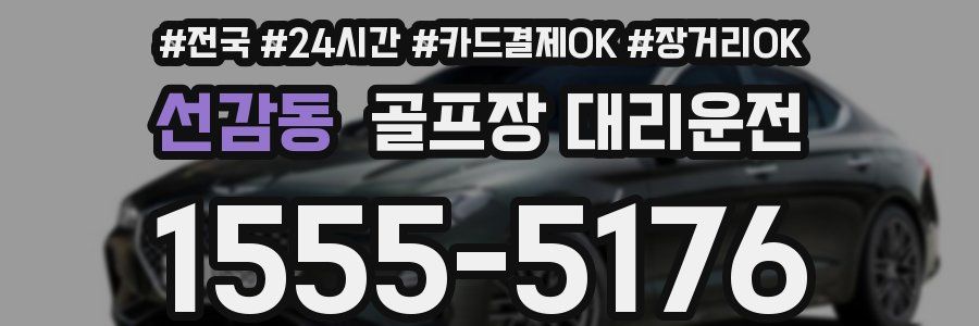 선감동 골프장 대리운전