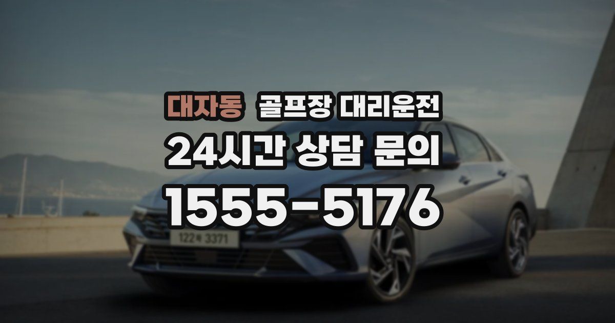 골프장 대리운전 서비스