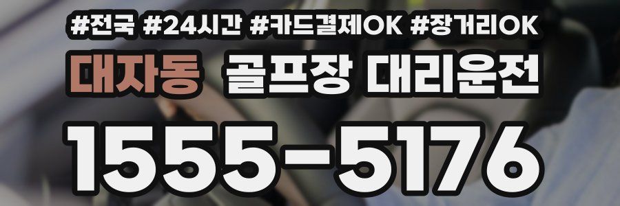 대자동 골프장 대리운전