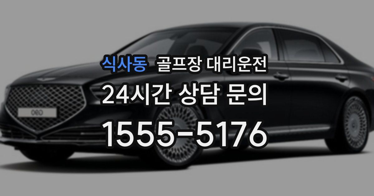 골프장 대리운전 서비스