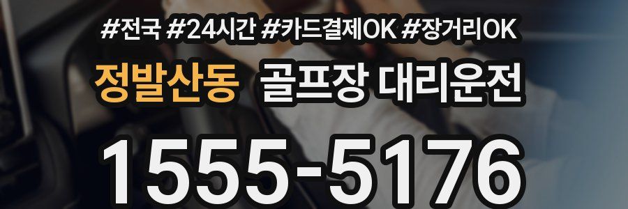정발산동 골프장 대리운전