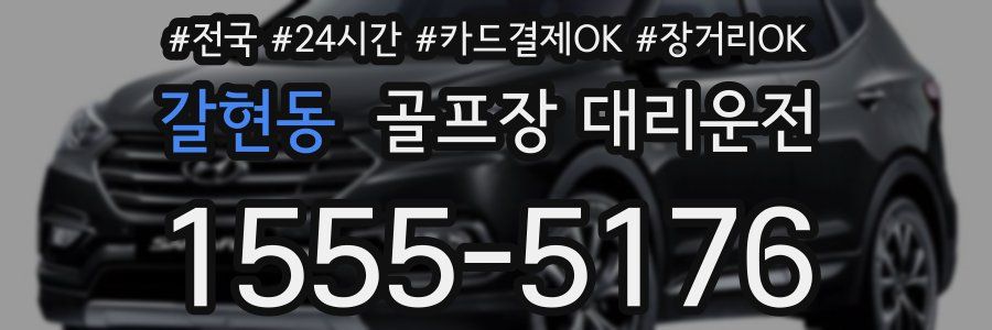 갈현동 골프장 대리운전