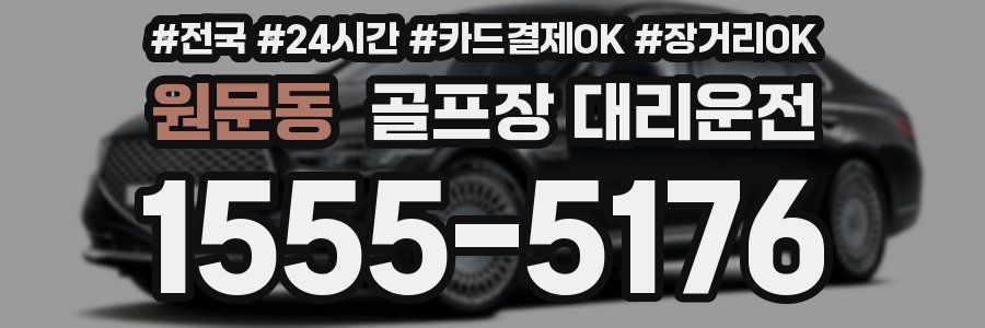 원문동 골프장 대리운전
