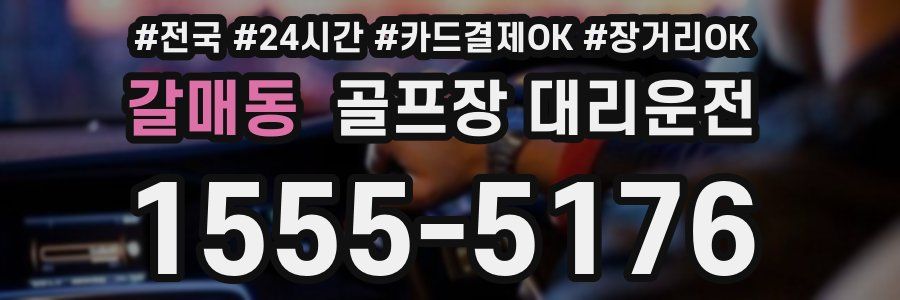 갈매동 골프장 대리운전