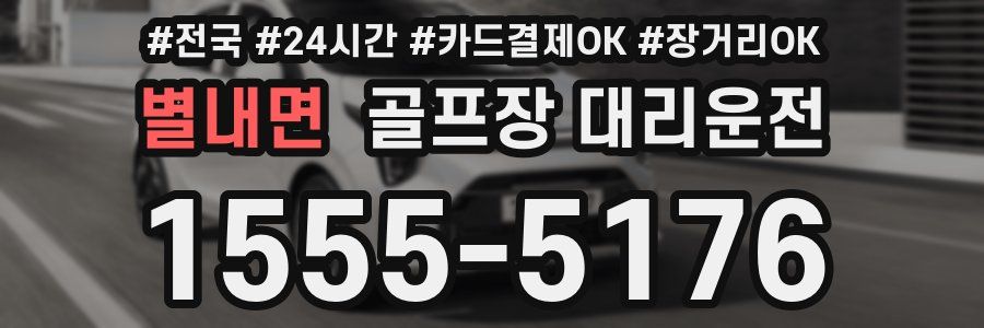 별내면 골프장 대리운전