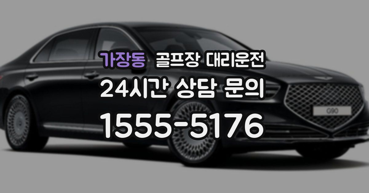 골프장 대리운전 서비스