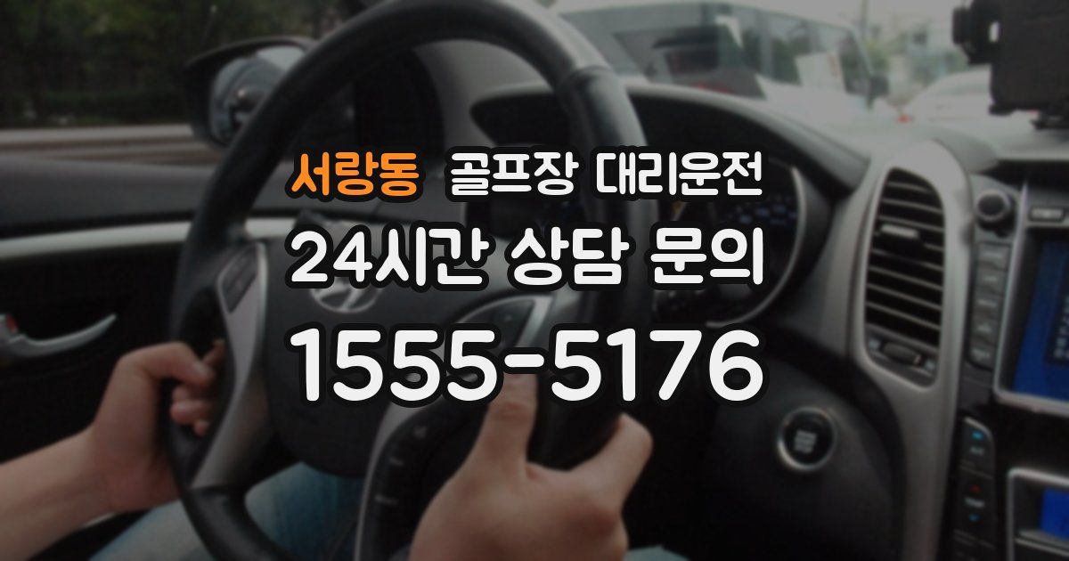 골프장 대리운전 서비스
