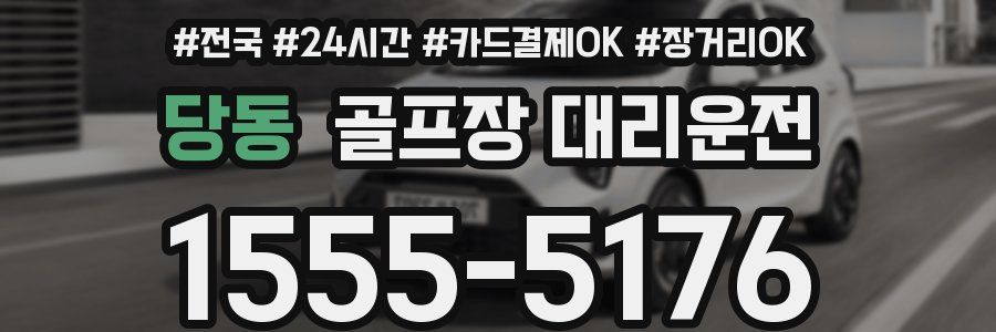 당동 골프장 대리운전