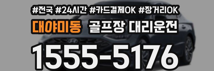 대야미동 골프장 대리운전