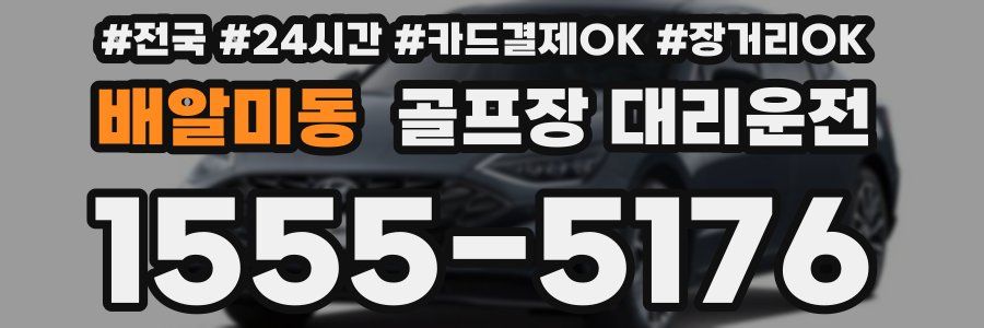 배알미동 골프장 대리운전