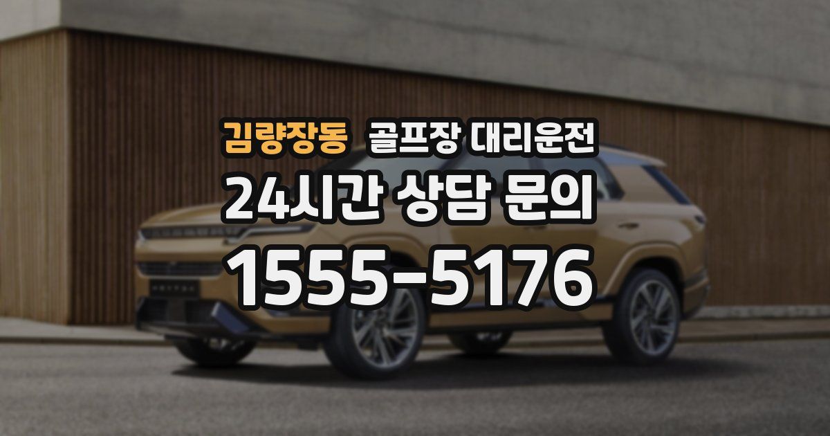 골프장 대리운전 서비스