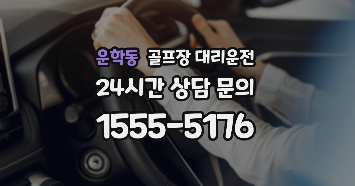 골프장 대리운전 서비스