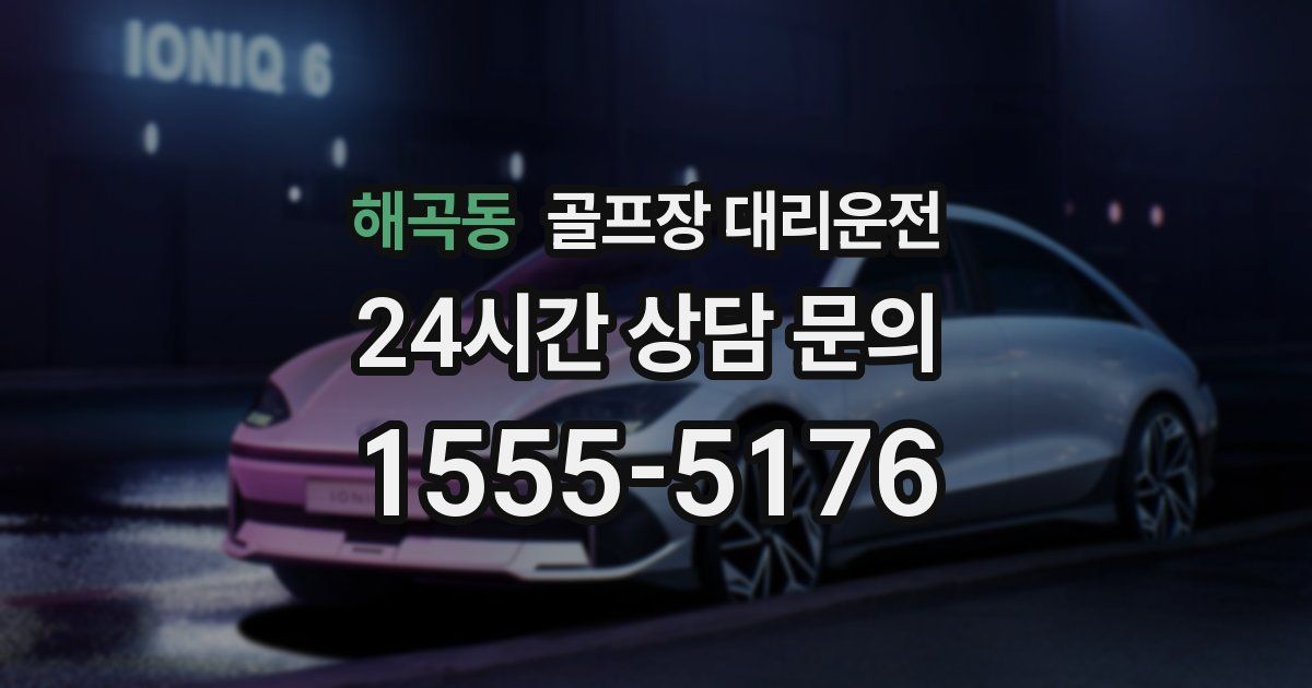 골프장 대리운전 서비스