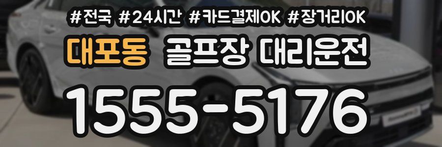 대포동 골프장 대리운전