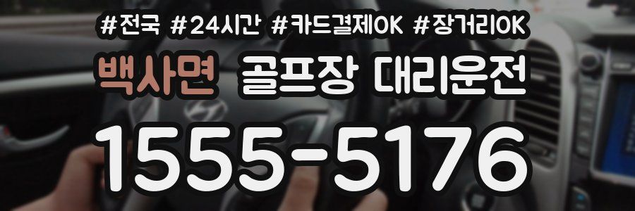 백사면 골프장 대리운전