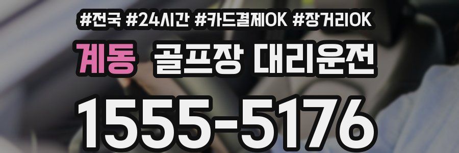 계동 골프장 대리운전