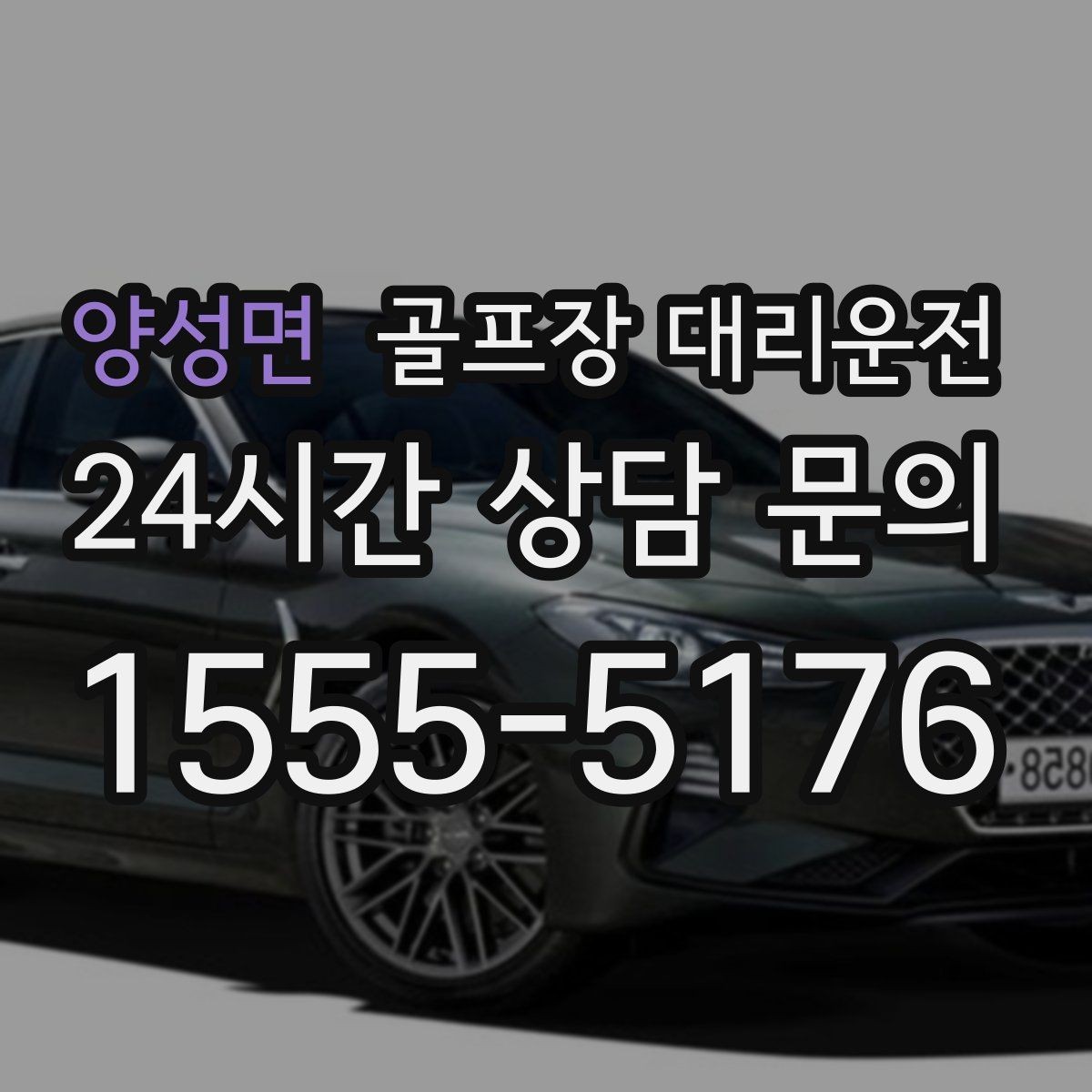 양성면 골프장 대리운전 코스 안내 표지 미숙해도 걱정 없는 안내