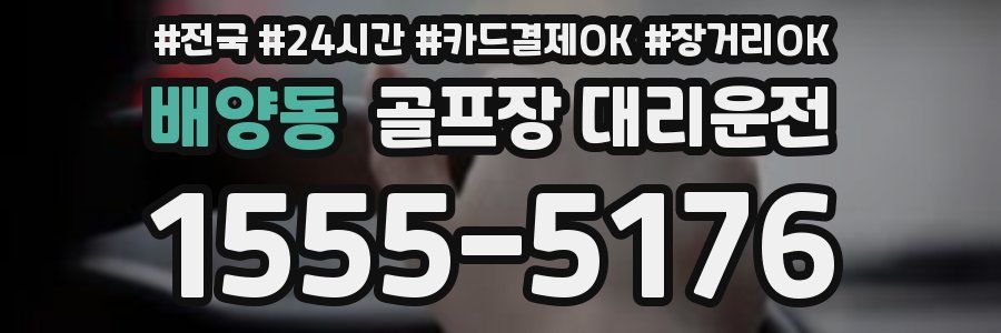 배양동 골프장 대리운전