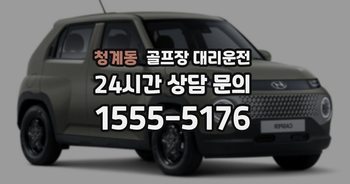 골프장 대리운전 서비스