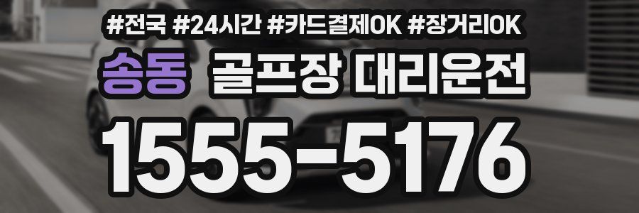 송동 골프장 대리운전