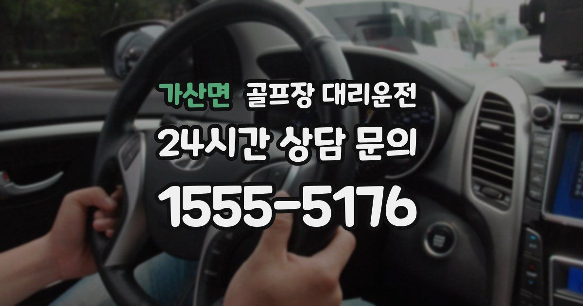 골프장 대리운전 서비스