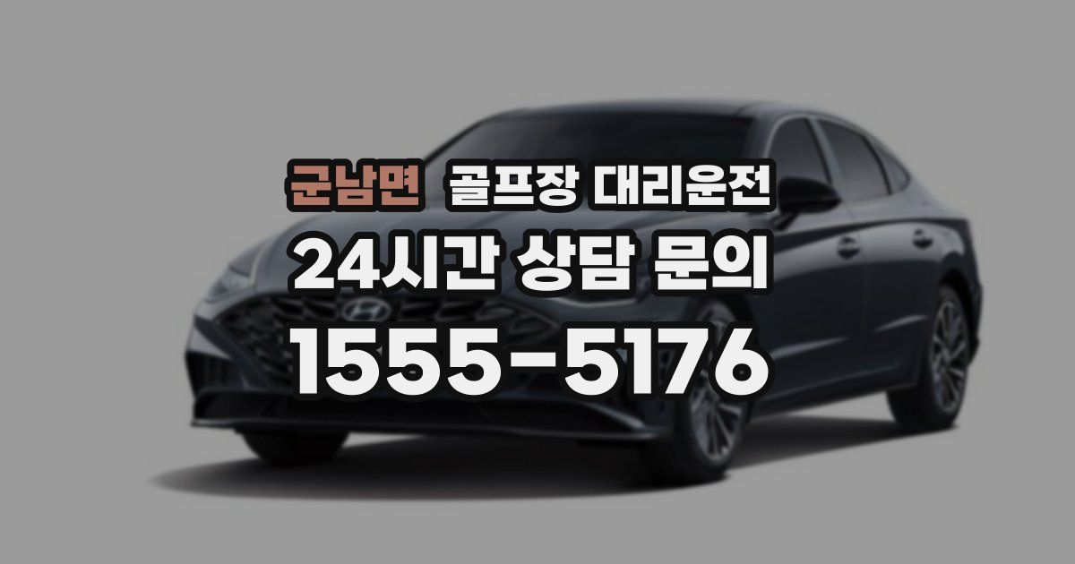 골프장 대리운전 서비스