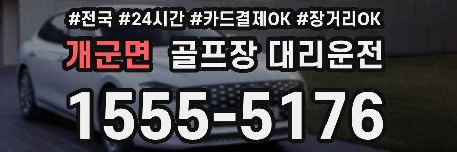 개군면 골프장 대리운전