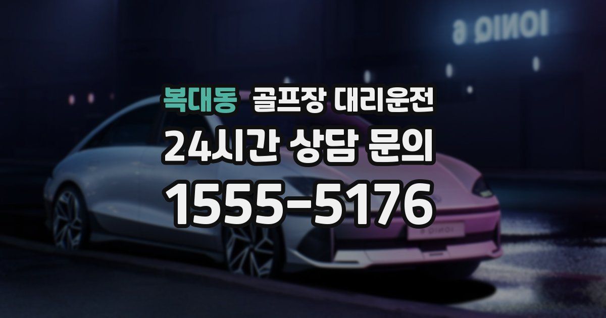 골프장 대리운전 서비스