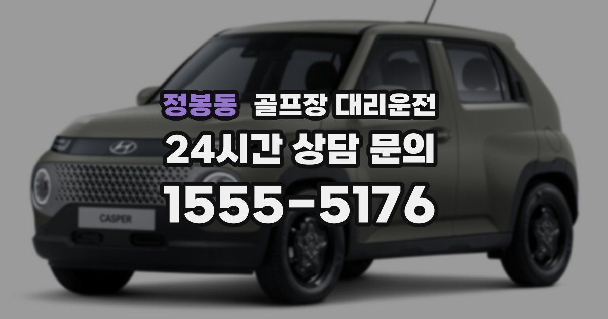 골프장 대리운전 서비스